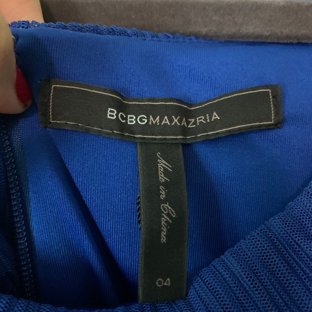 BCBGMAXAZRIA blue sapphire Briana dress NWT - Picture 6 of 7